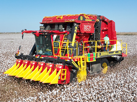 缽施然4MZD-6C/6D型自走式圓捆打包棉花收獲機(jī)